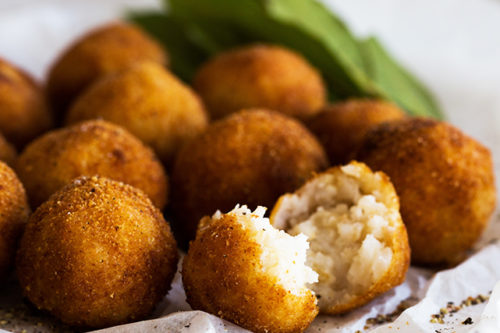 Rice Croquettes with a Parmesan Crust