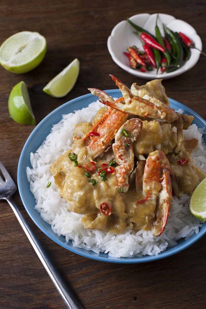 Caribbean Rice With Crab and Coconut Milk