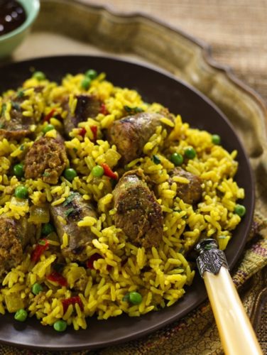 Spicy Boerewors and Rice Casserole