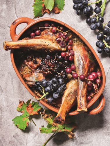 Lamb Shanks with Easter Spices and Fresh Grapes