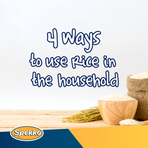 Four Ways to use Rice in the Household
